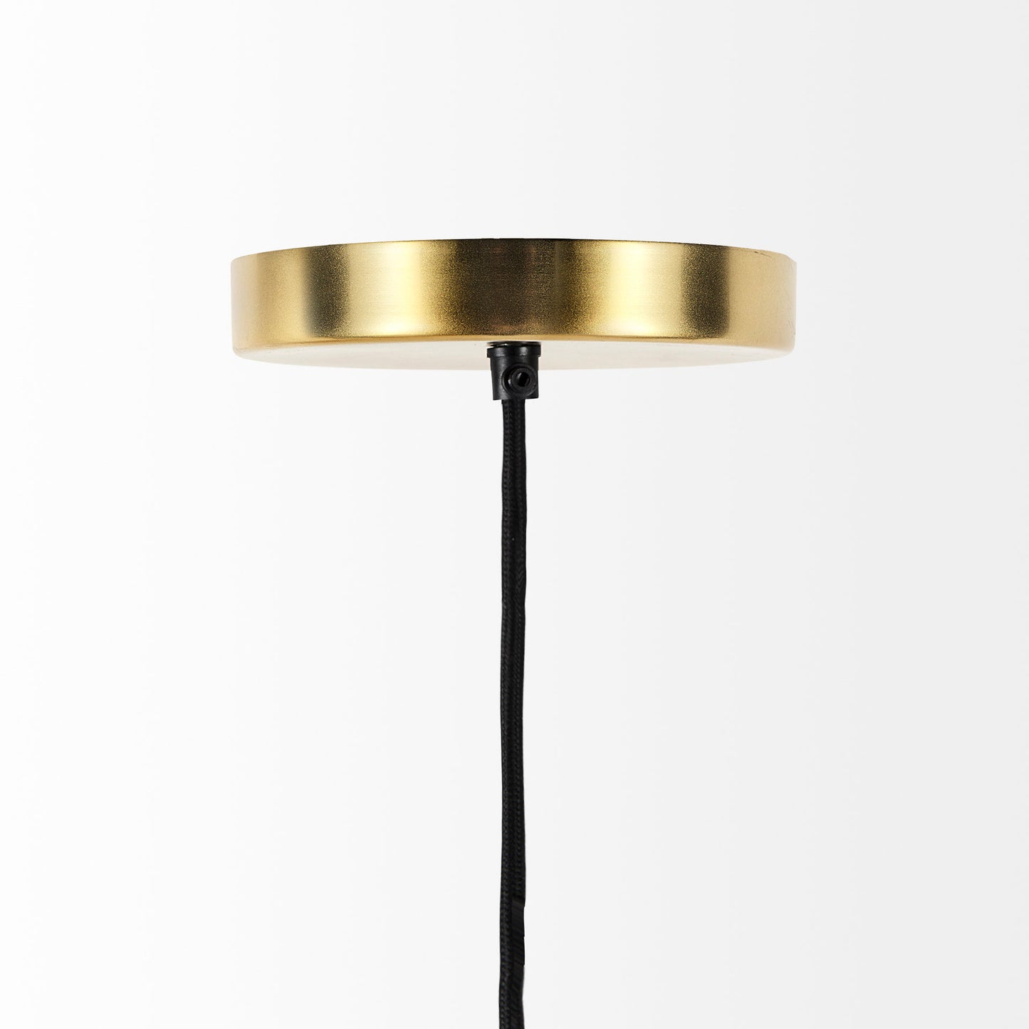 Gold Mesh and Iron Pendant Light-16.0L x 16.0W x 20.0H