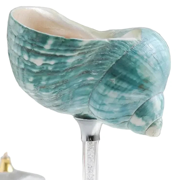 Seashell Glitter Stem Glasses