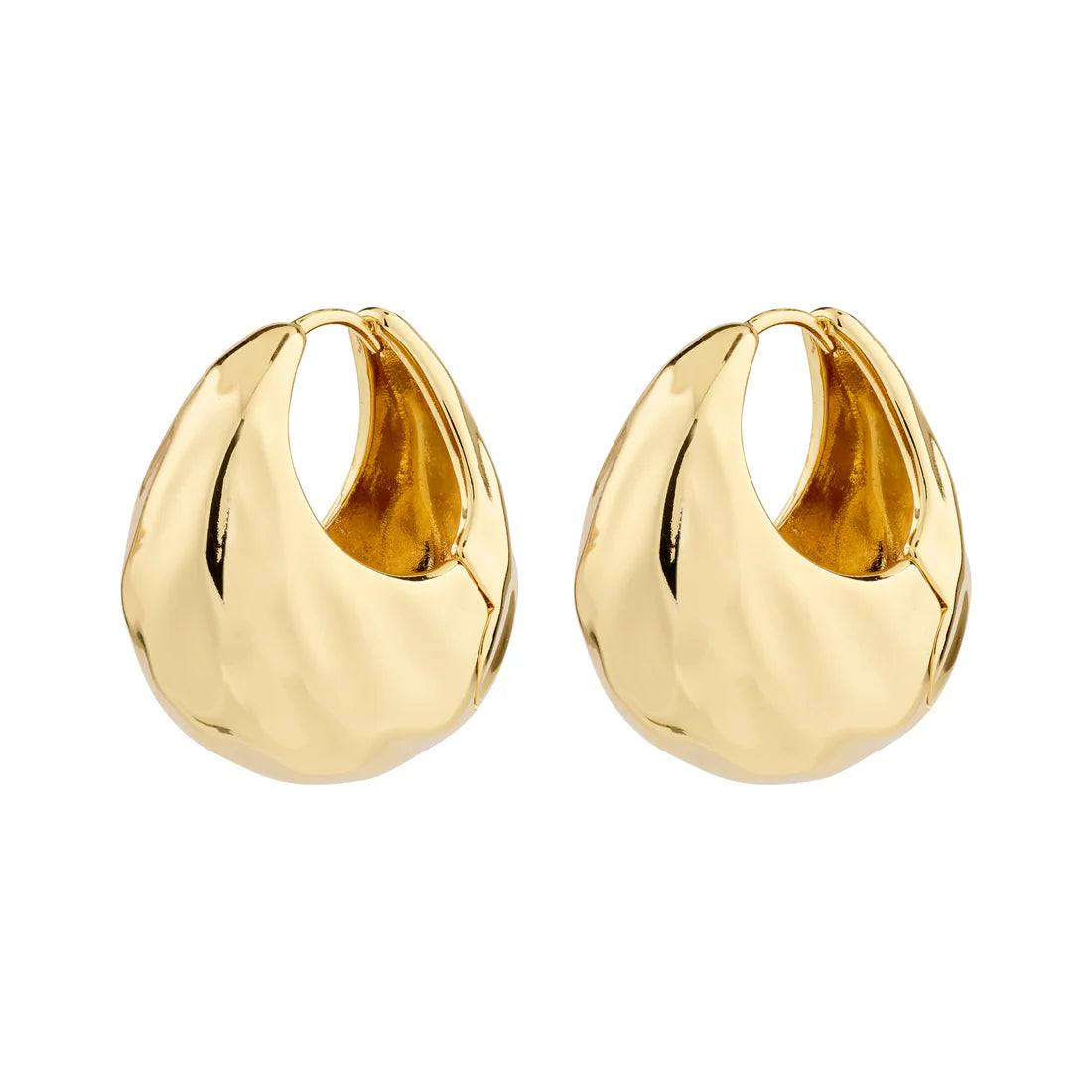 Silver-Gold plated hoops