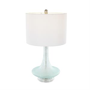 Teal Glass Textured Frosted finish Lamp