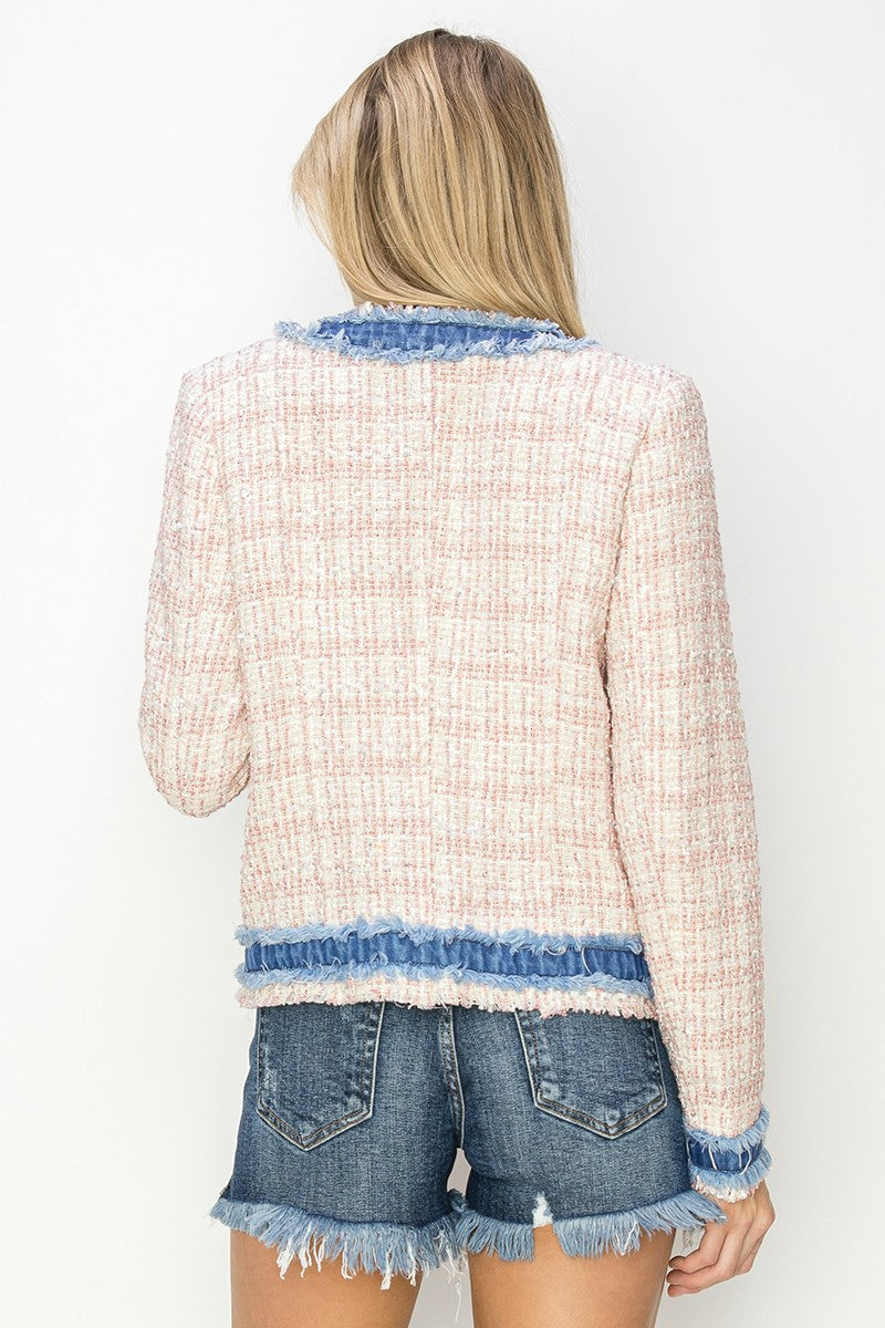 Tweed blazer jacket
