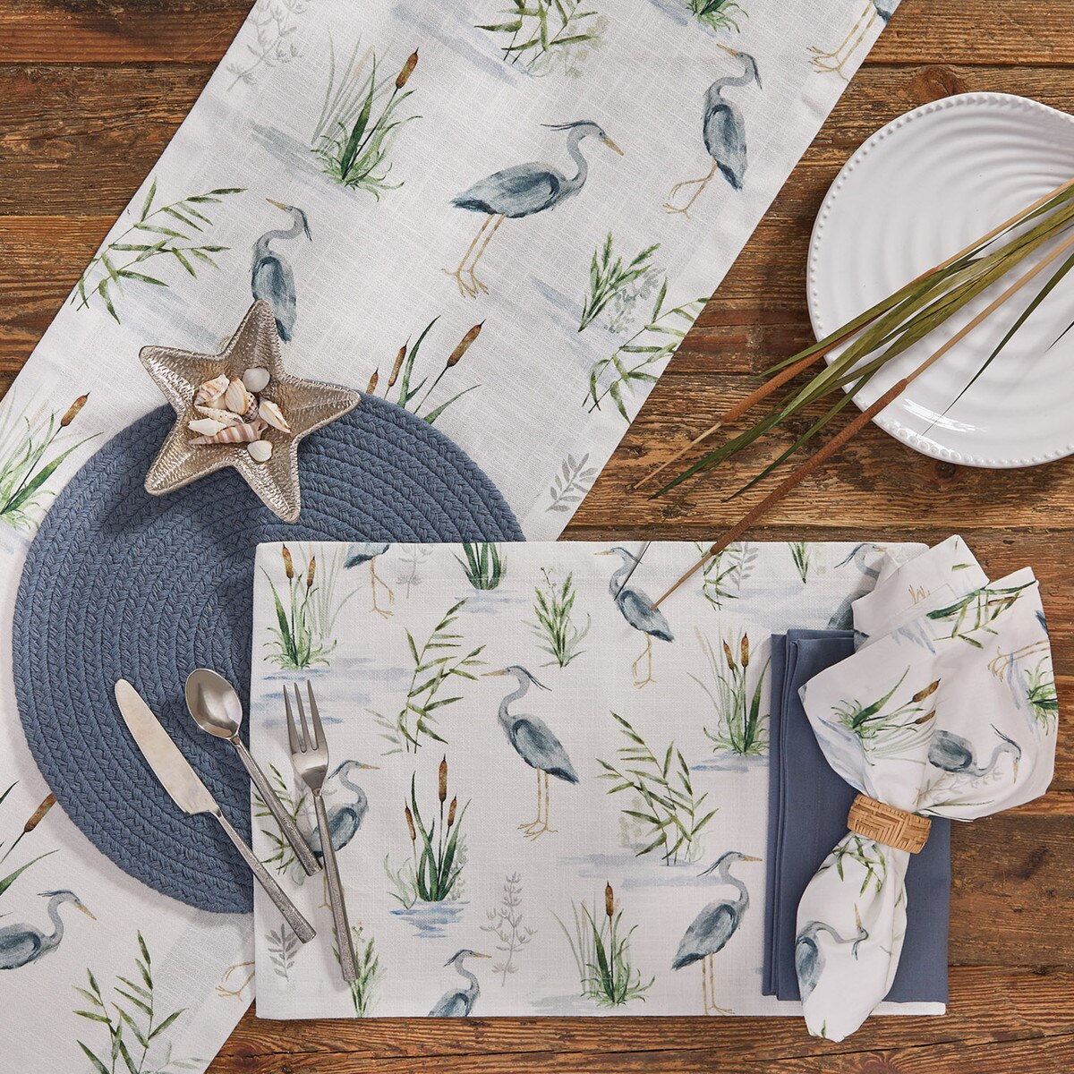 Blue Heron Table Runner