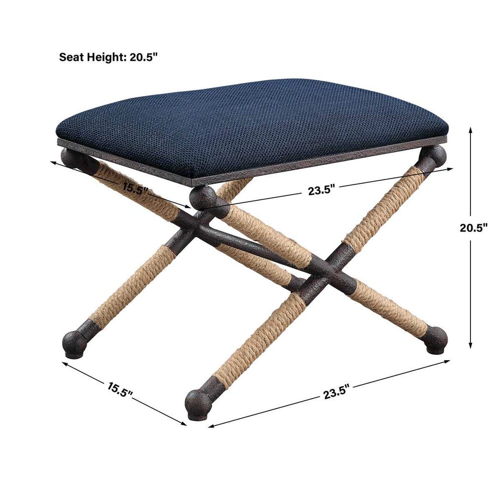 Navy Firth Small Bench - Special Order Only