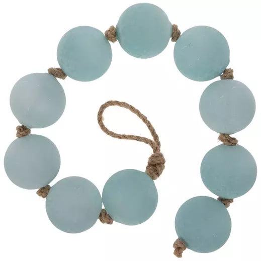 Light Blue Sea Glass Garland