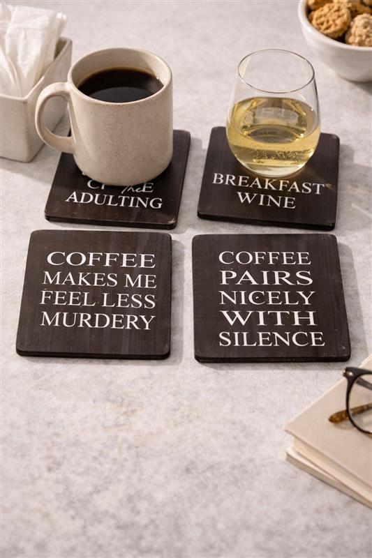 Set Of 4 Coaster Coffee