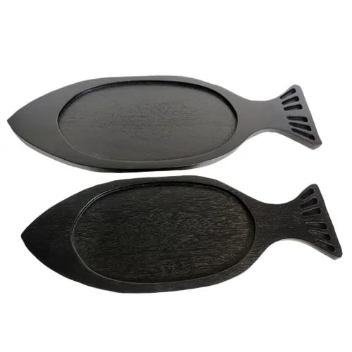 Dark Mango Wood Fish Plates