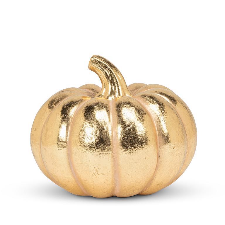 Large Golden Classic Pumpkin-6"D