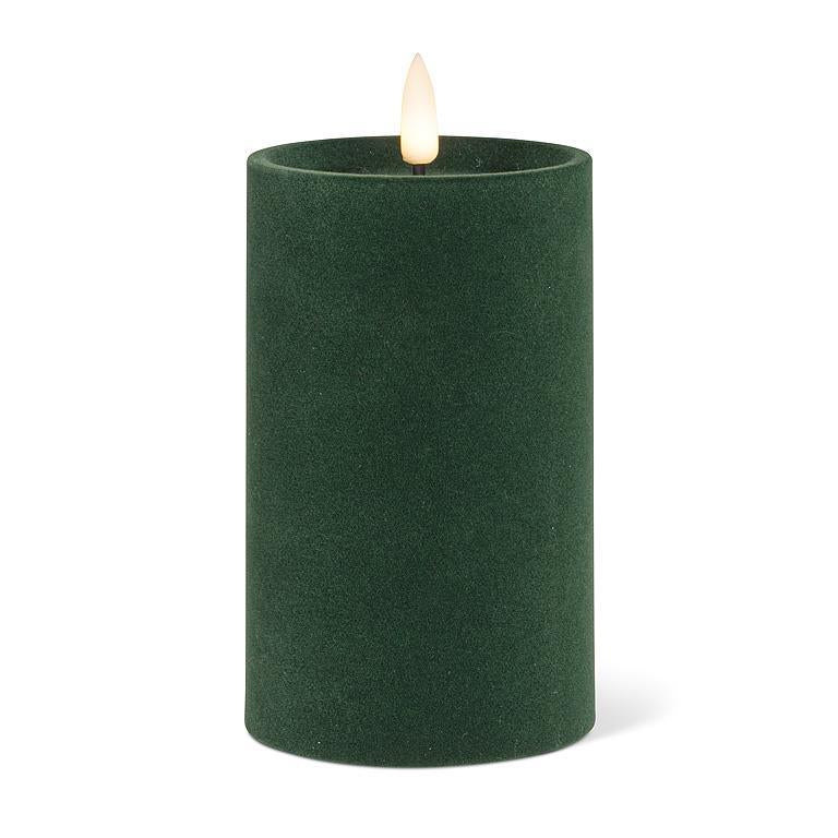 Velvet LED Pillar Candle