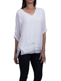 Raw Edges V-Neck Kaftan