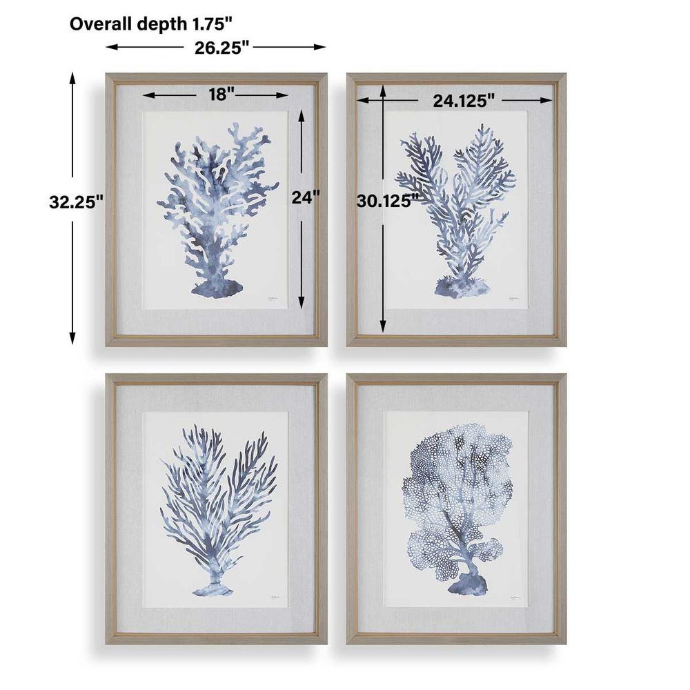 Coral Framed Wall Art