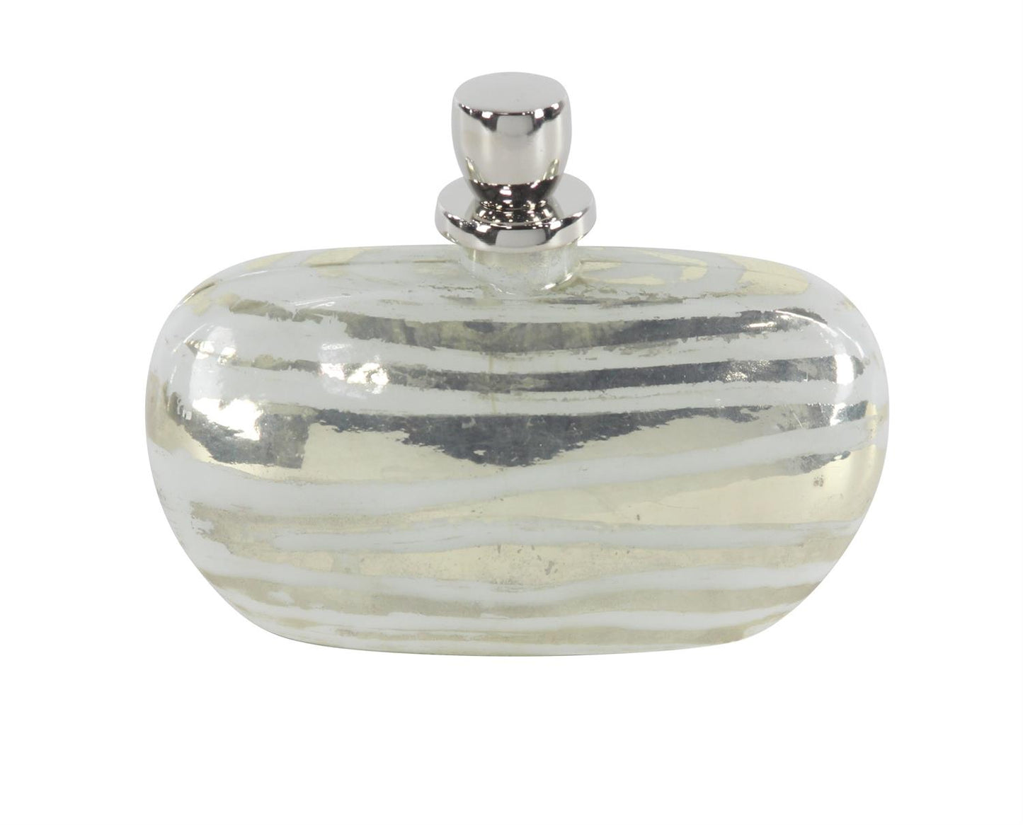 Silver Glass Living Room Decorative Jar