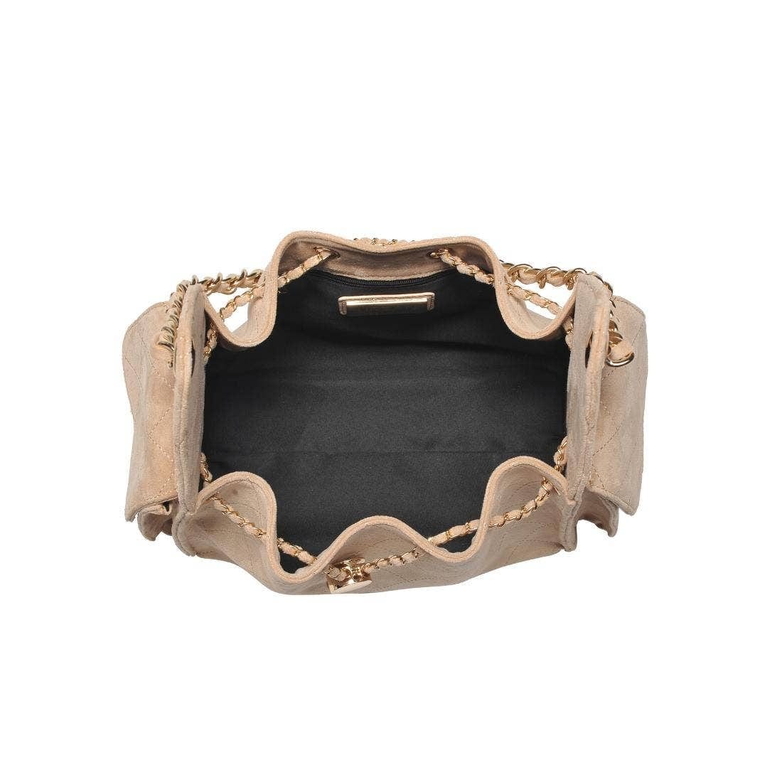 Willow Faux Suede Hobo Bag With Chain Strap
