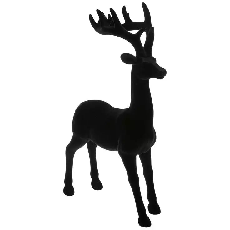 Flocked Standing Reindeer