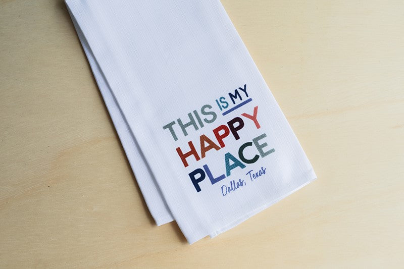 Marco Island is my Happy Place Tea Towel