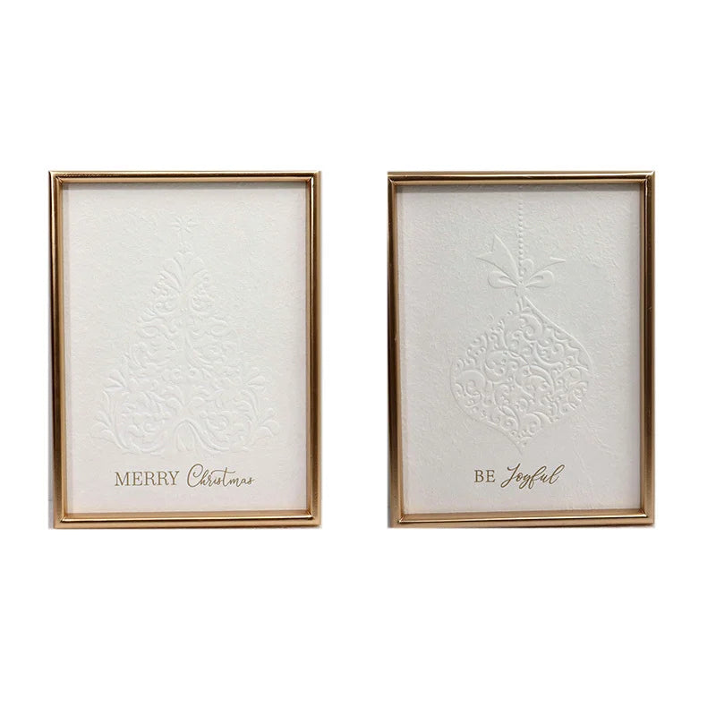 2 Assorted Elegant Christmas Signs