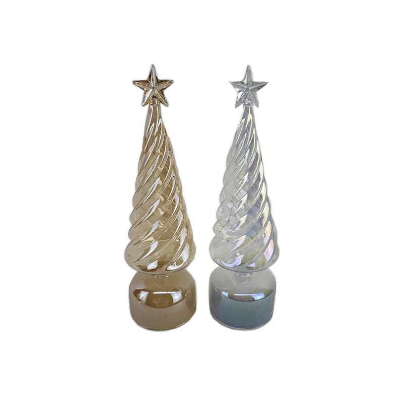 LED Trees Gold and Silver