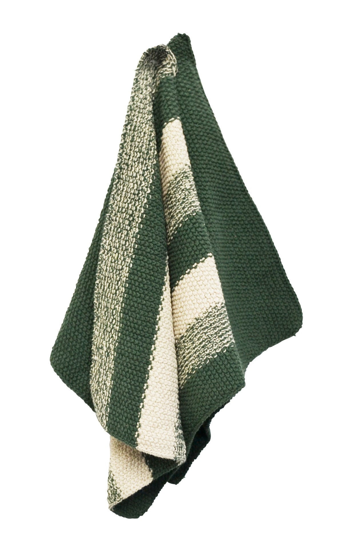 Dark green dish cloth