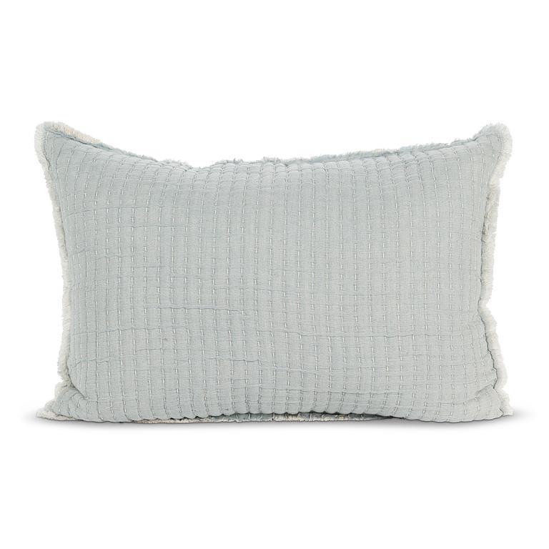 Overstitch Rectangle Pillow-24x16"H