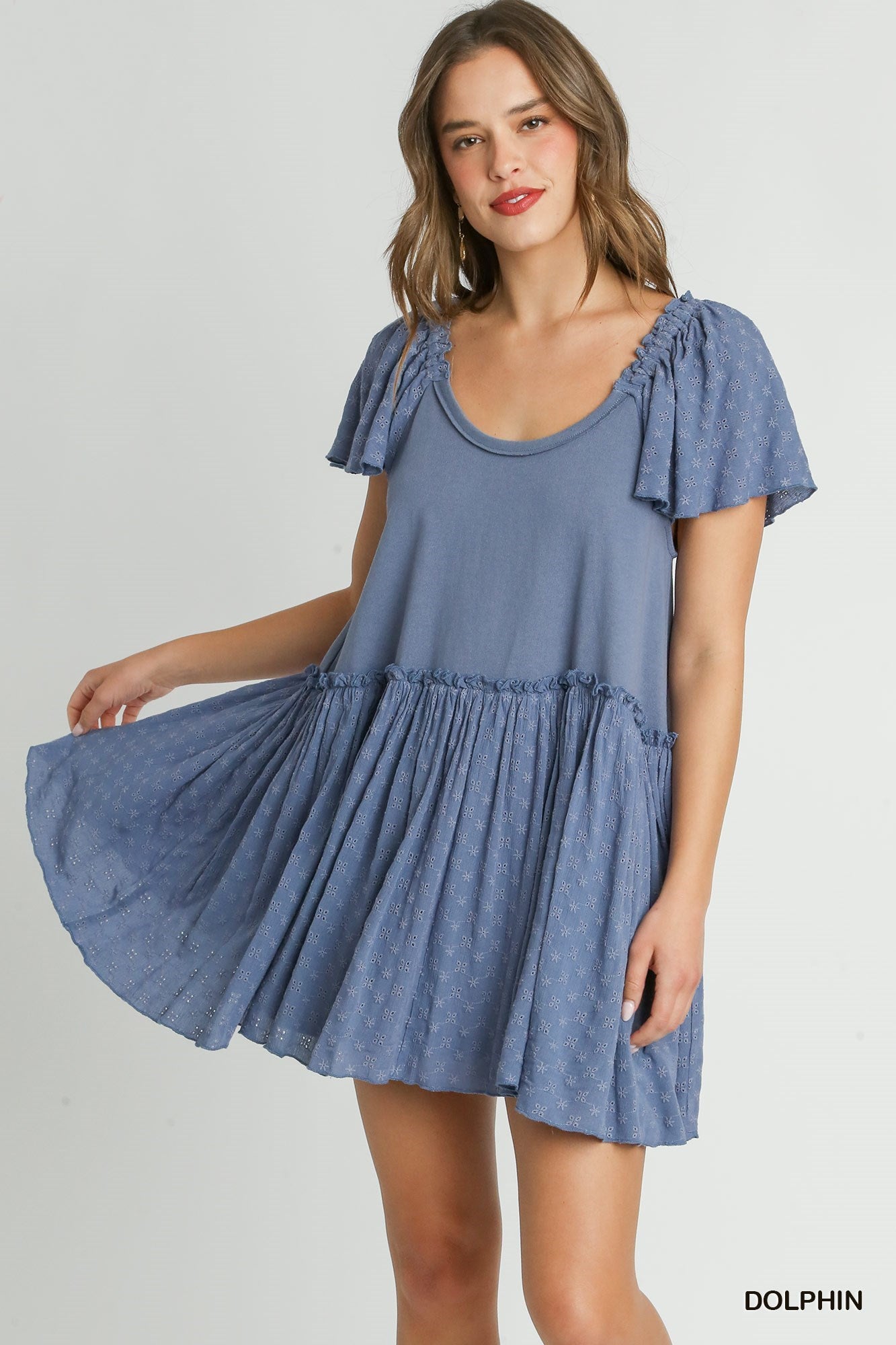 Round Neck Short Sleeve Dress