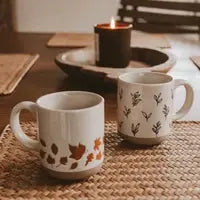 Brown Leaves 14 oz Mug