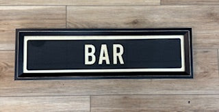 Bar Street Sign