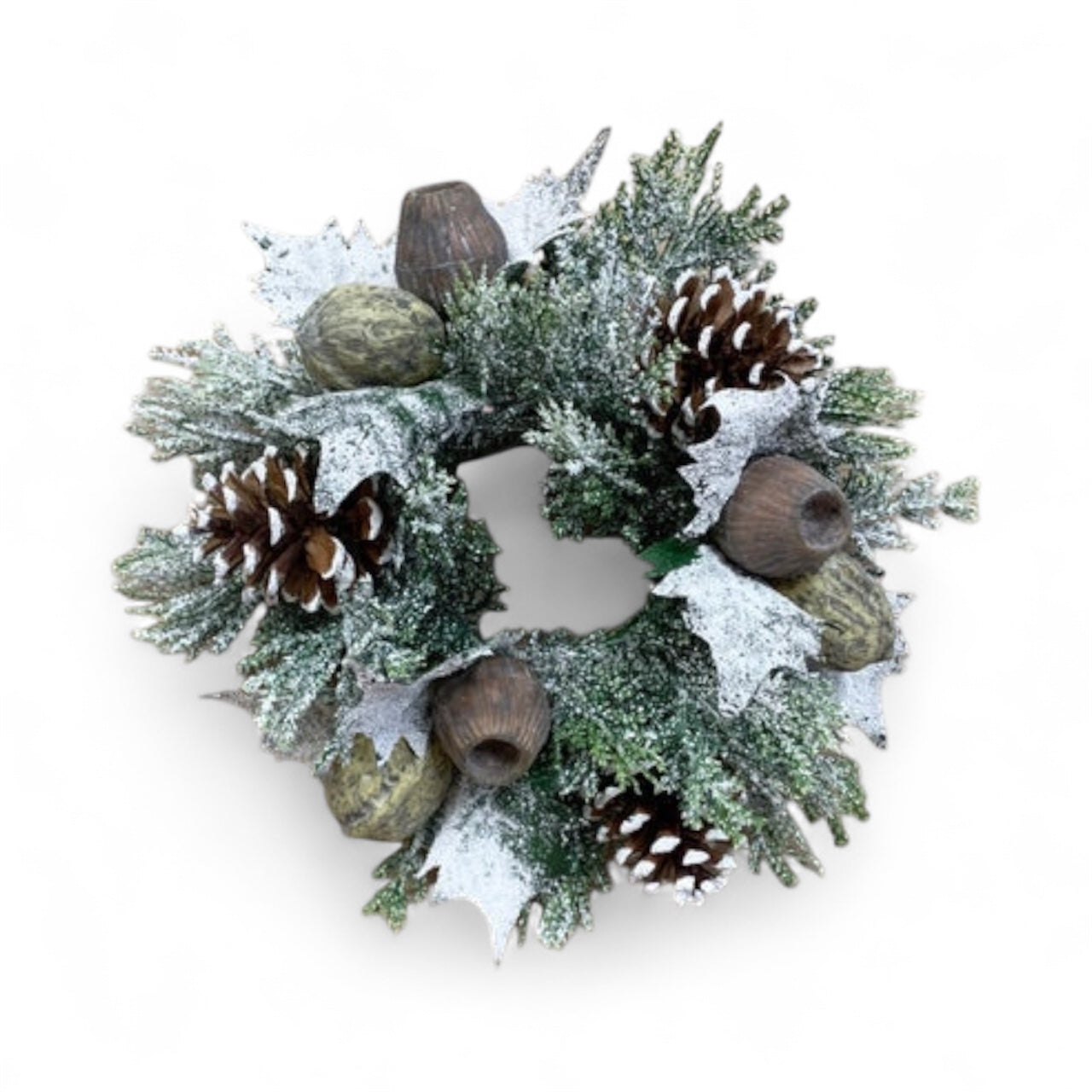 Walnut Cone Nut Candle Ring