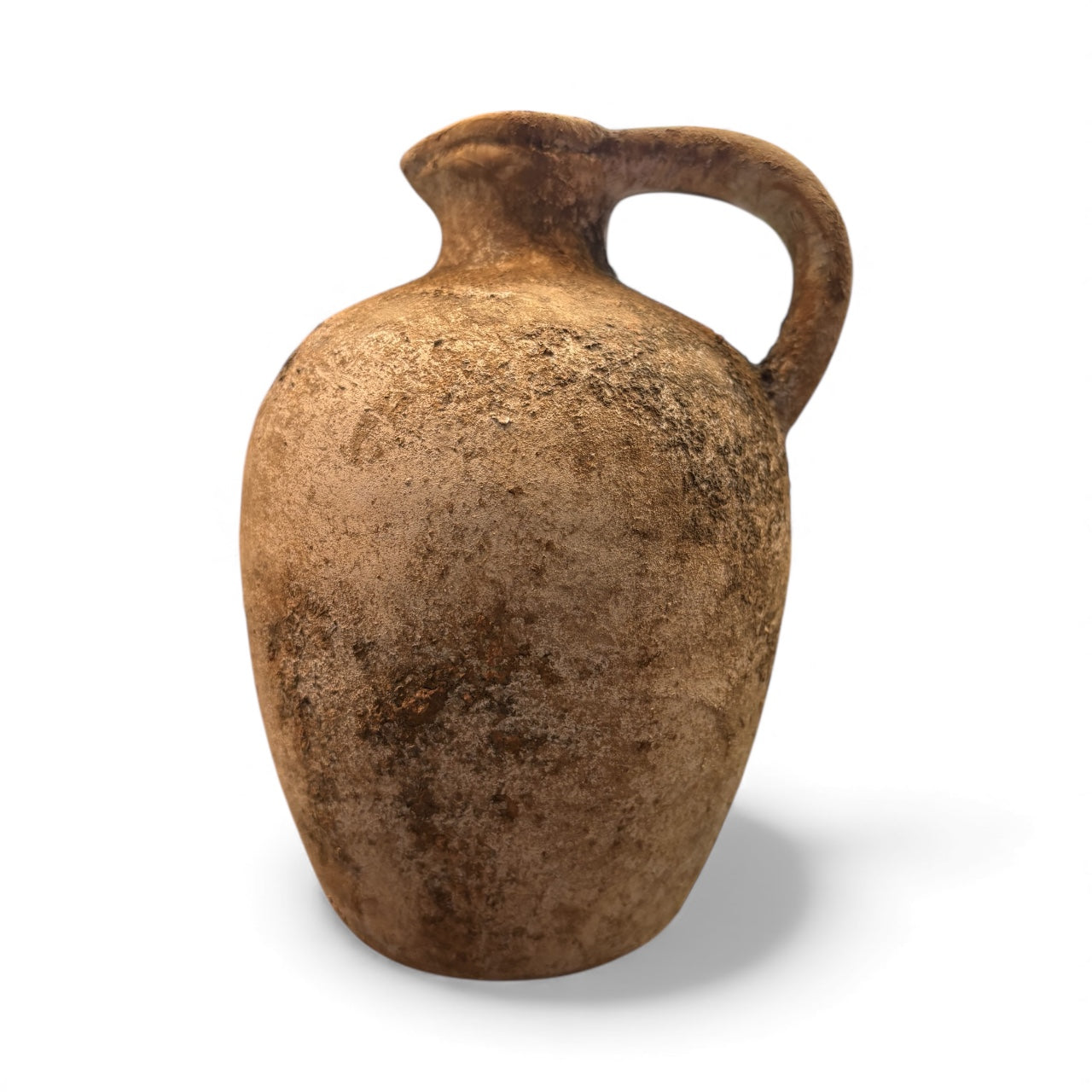 Rustic clay jug 8" x 5"