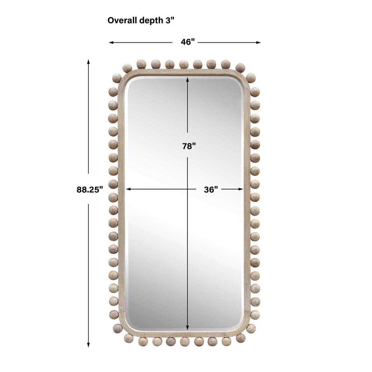 Solid Wood Rectangle Mirror