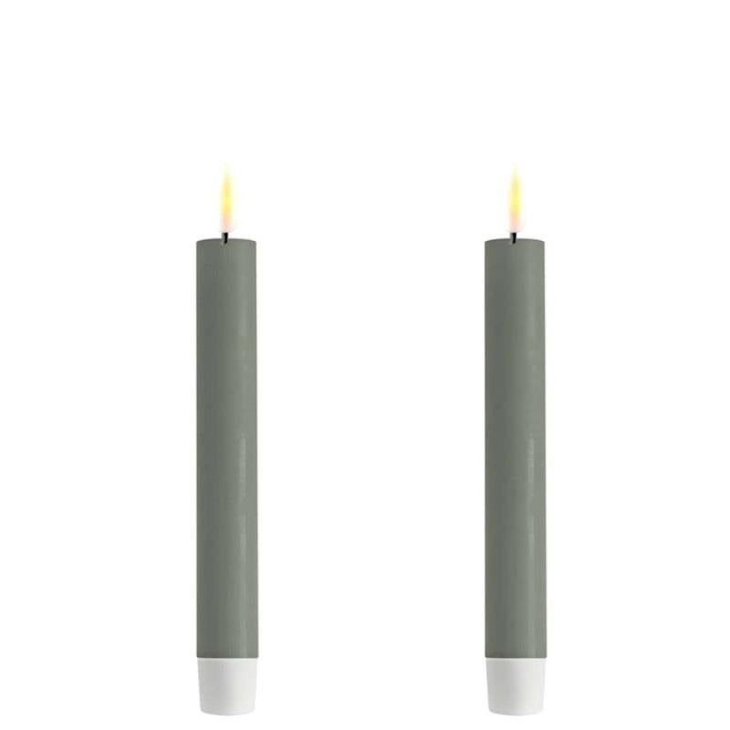 Taper Candles, LED Sage 6"