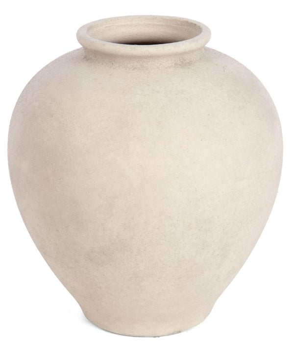 Round Terracotta Vase (Sand)