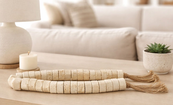 Travertine Beaded Garland