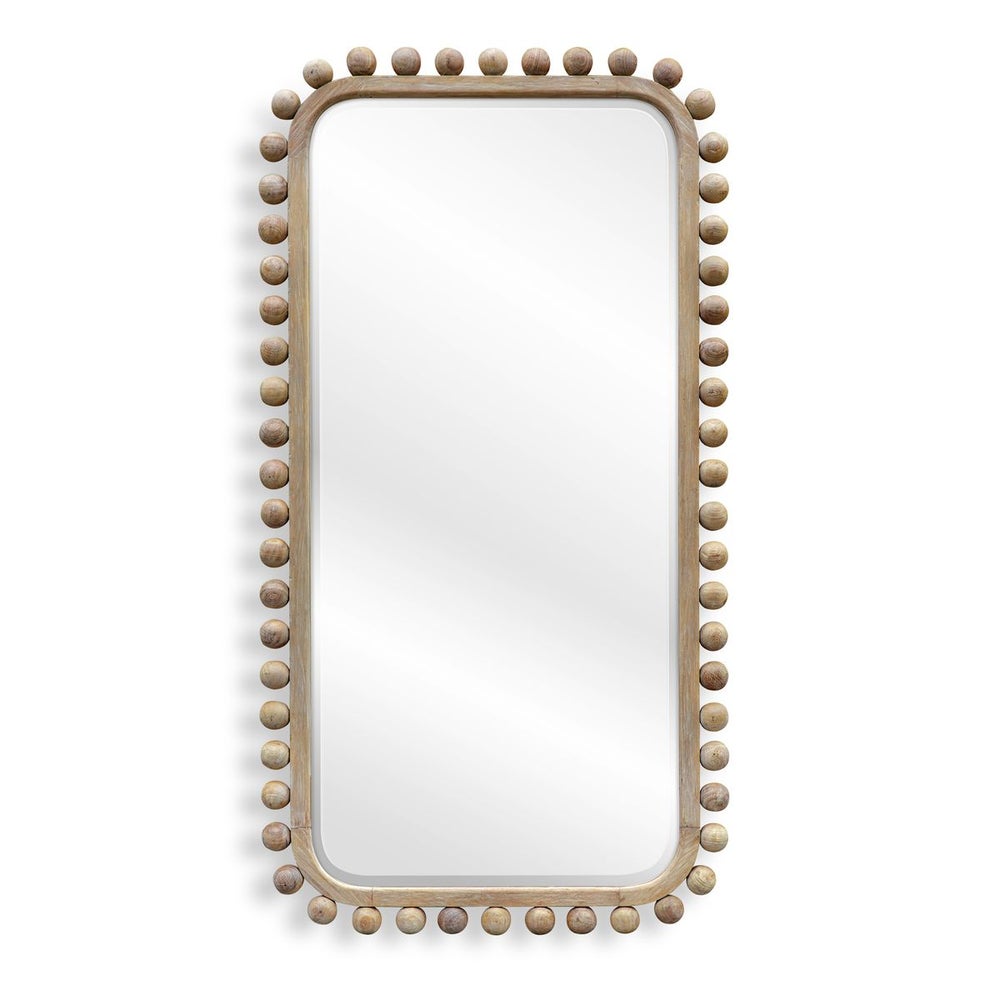 Solid Wood Mirror - 46x88 Natural