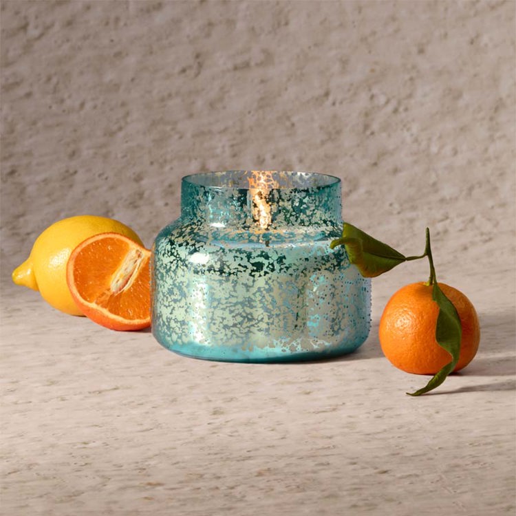 Volcano Aqua Opaline Signature Jar—a 19 oz
