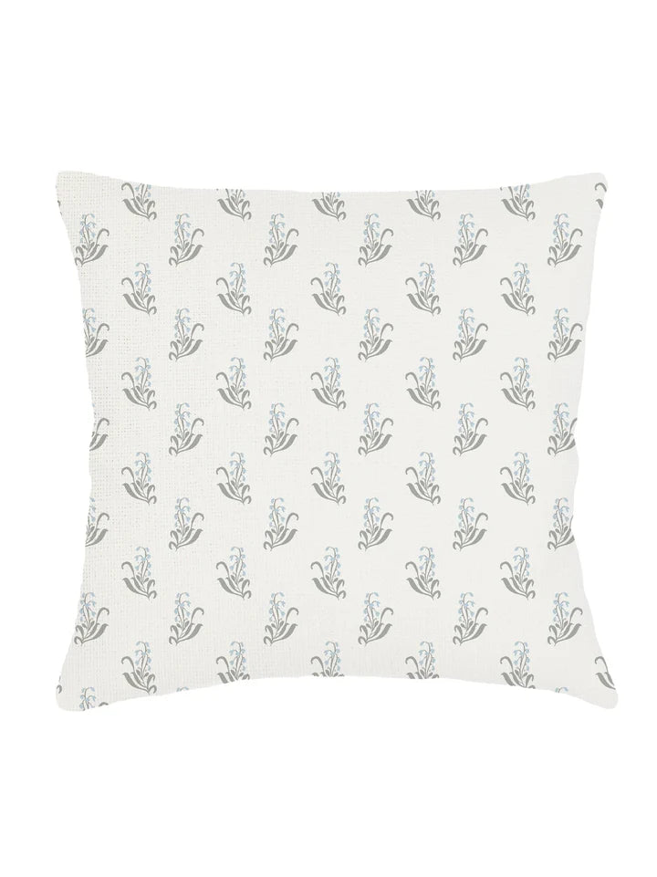 Lavender Fields White Linen Down Alternative Pillow 20x20