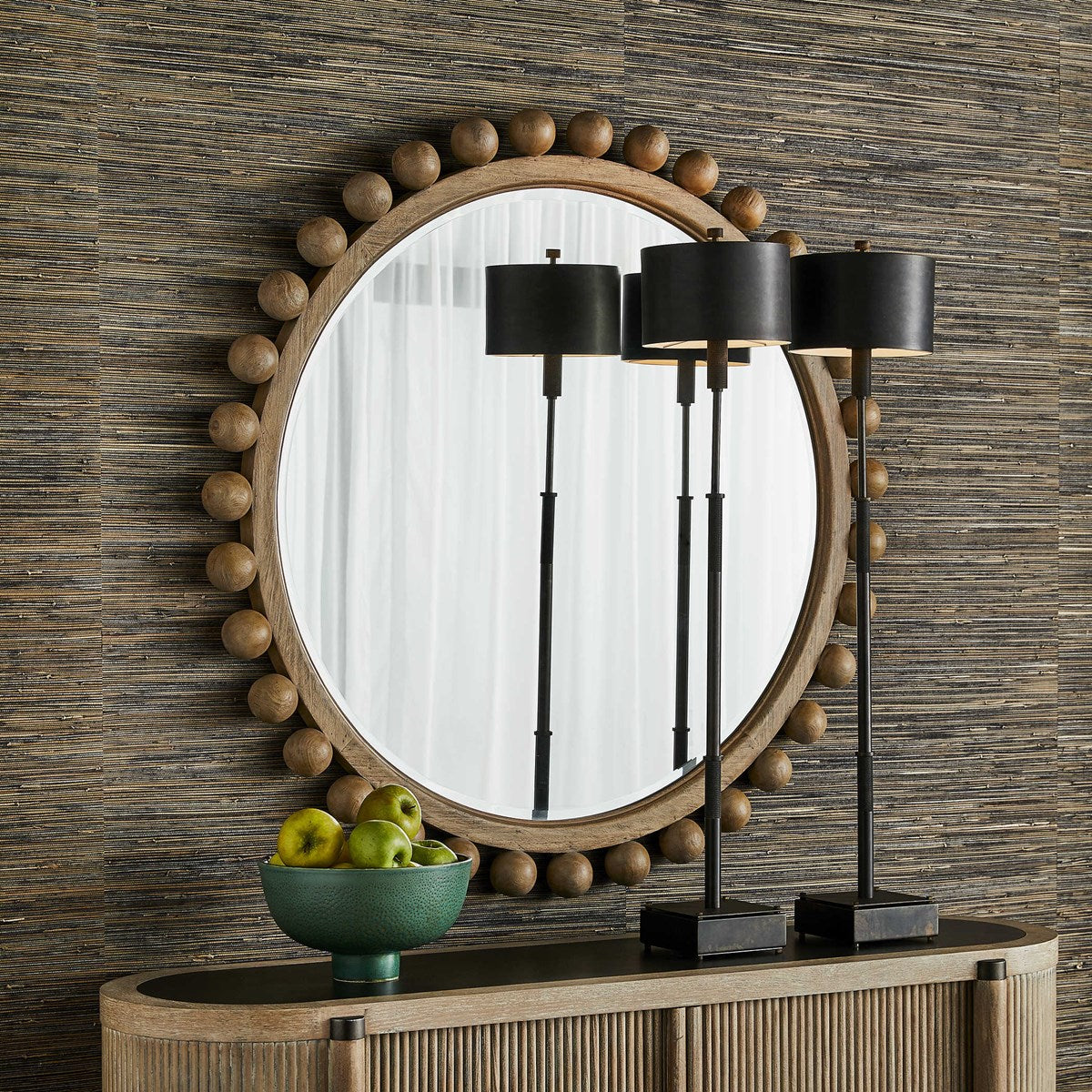 Brianza Round 50" Mahogany Mirror