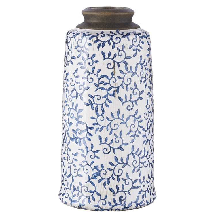 Blue Floral Vase