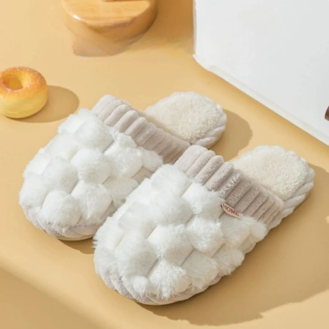 Cloud-Puff Woven Slides/Slippers