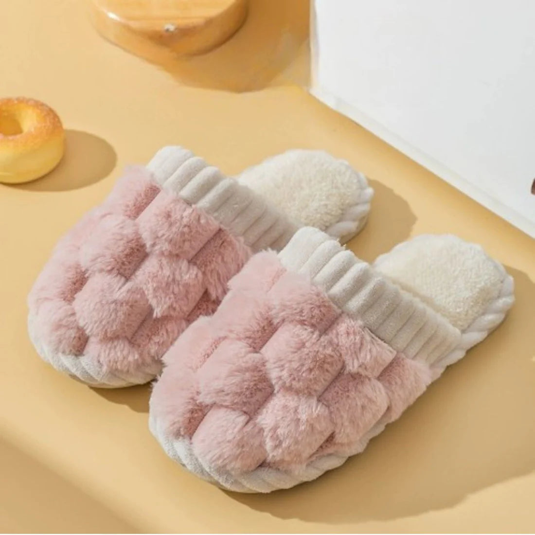 Cloud-Puff Woven Slides/Slippers