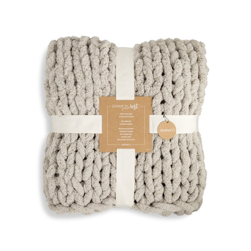 Chunky Knit Throw Blanket