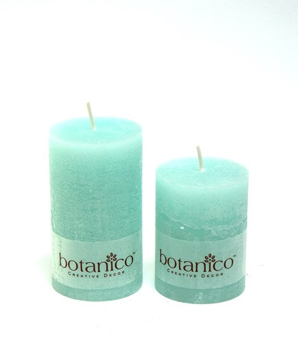 Rustic Pillar Candle- 3 Colors