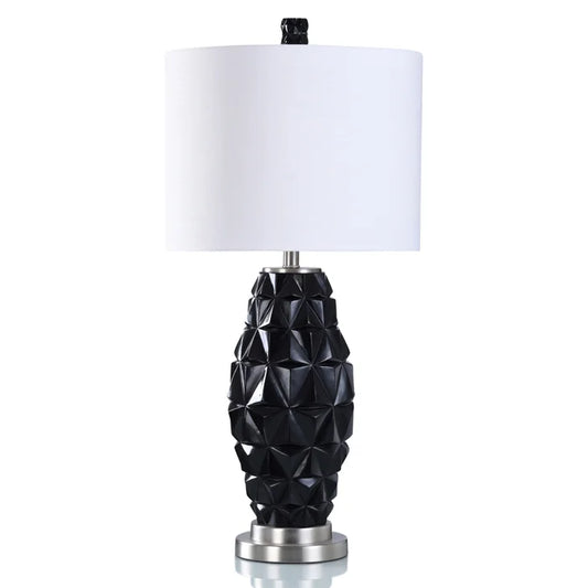 Gloss Black Transitional Table Lamp