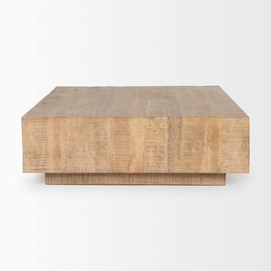 Holden Light Brown Wood Square Coffee Table