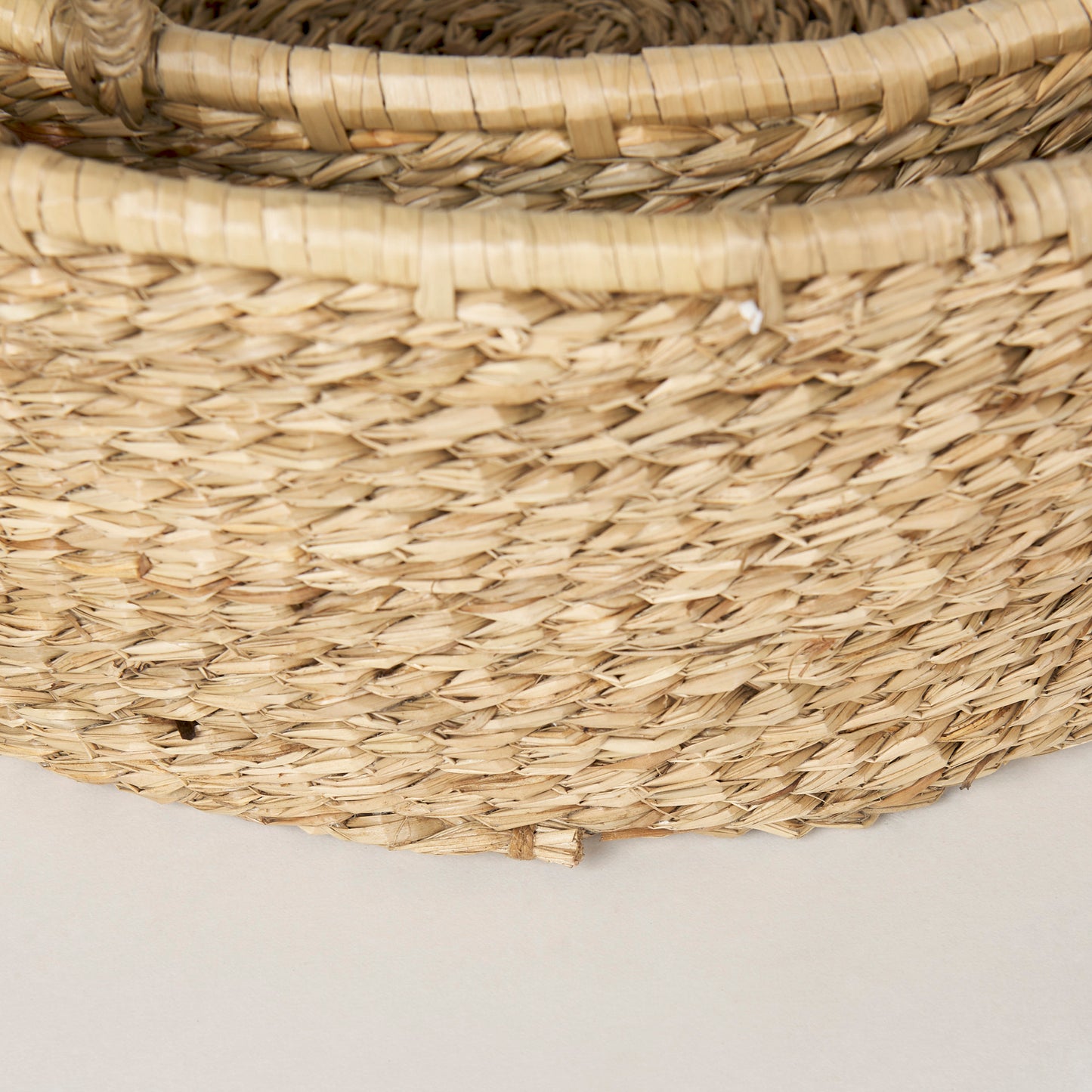 Deep Nesting Seagrass Baskets with Handles