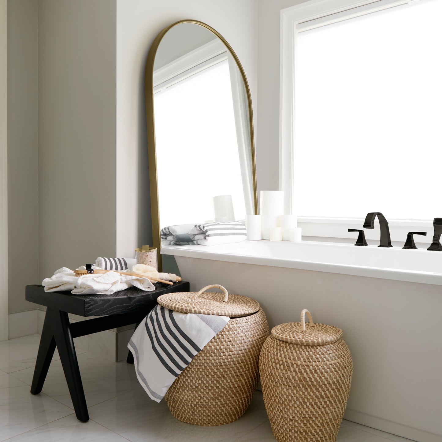Sadie Gold Elegant Floor mirror 76" X 36"