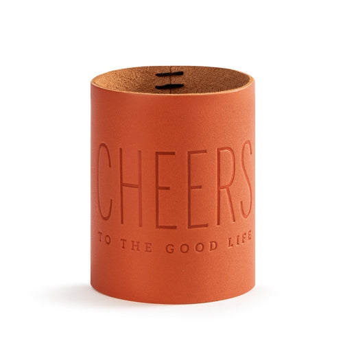 Cheers Leather Coozie