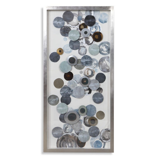 Blue Shadow Box Wall Art