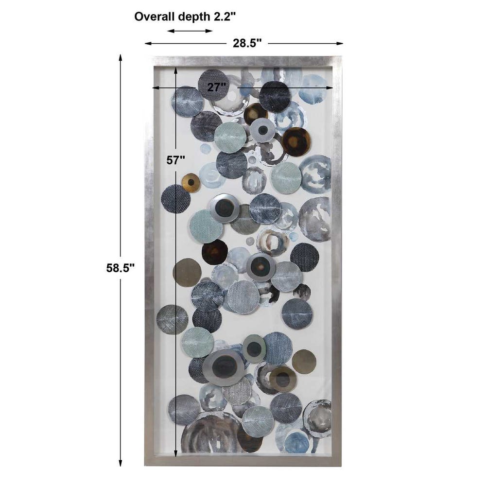 Blue Shadow Box Wall Art