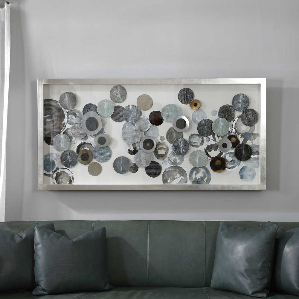 Blue Shadow Box Wall Art