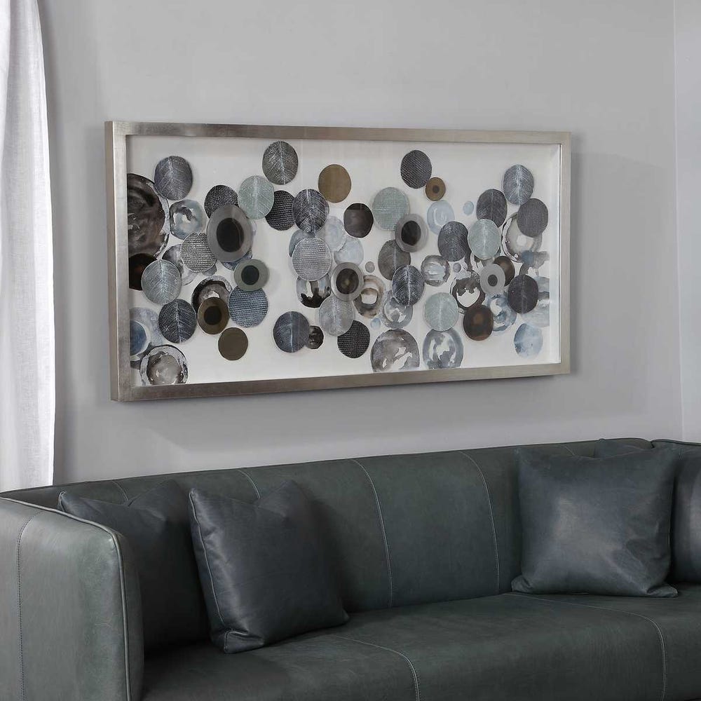 Blue Shadow Box Wall Art