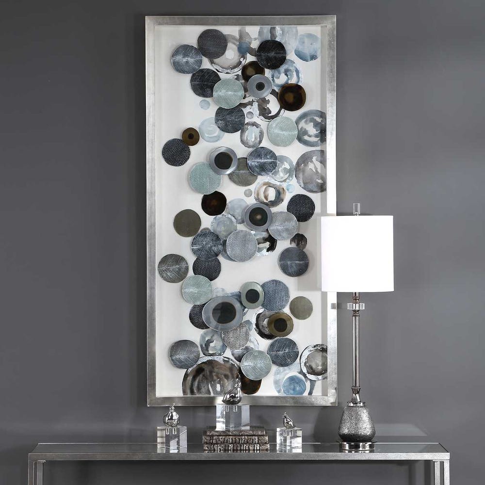 Blue Shadow Box Wall Art